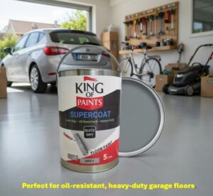 King of Paints Supercoat Concrete Floor Paint: The Ultimate Anti-Slip, Oil-Resistant, Heavy-Duty Solution for Every Surface